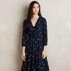 Anthropologie "Acadie Tie-Neck Dress" by Tylho